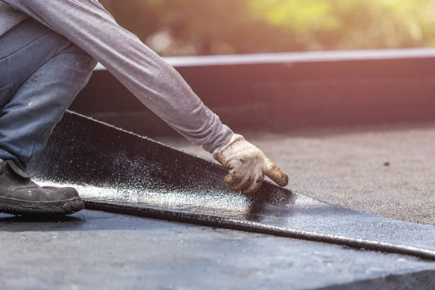 Professional Basement Waterproofing technician working in Orient, OH